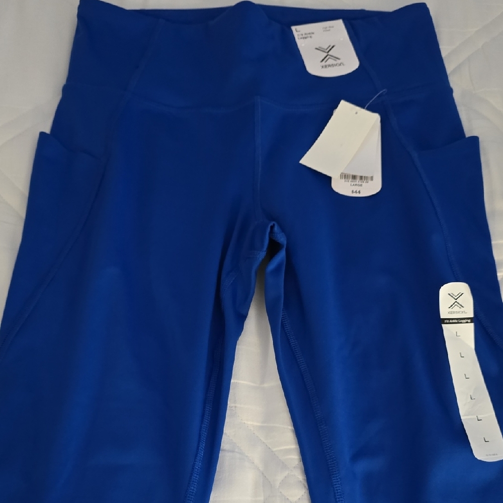 Xersion Royal Blue Ankle Leggings